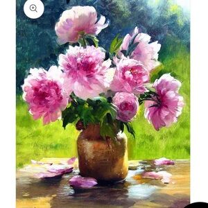 Colourmost Floral Painting by Numbers Kit